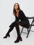 Cesare Gaspari Elegant Suede Over-the-Knee Boots Black Dames - Thumbnail 8