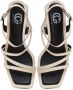 Cesare Gaspari Elegante Block Heels Sandalen Beige Dames - Thumbnail 2