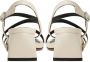 Cesare Gaspari Elegante Block Heels Sandalen Beige Dames - Thumbnail 8