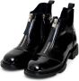 Cesare Gaspari Elegante Enkellaarzen Antonia Lak Zwart Black Dames - Thumbnail 2