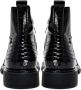 Cesare Gaspari Elegante Enkellaarzen Antonia Lak Zwart Black Dames - Thumbnail 5
