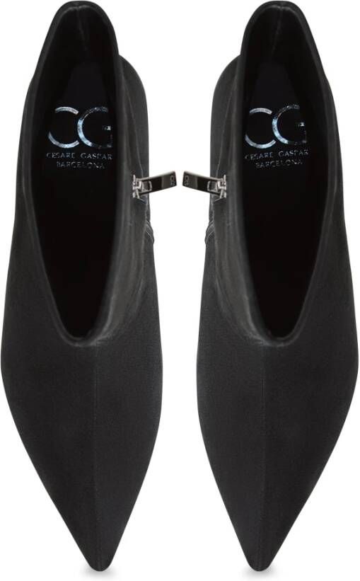 Cesare Gaspari Elegante Enkellaarsjes Black Dames