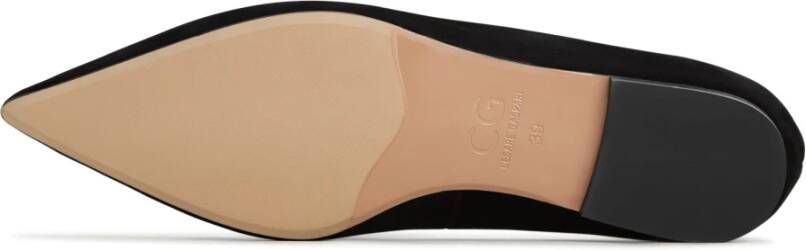 Cesare Gaspari Elegante Flat Sole Ballerinas Zwart
