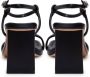 Cesare Gaspari Elegante High Heeled Sandalen Zwart Black Dames - Thumbnail 6