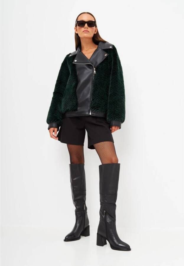Cesare Gaspari Elegante leren enkellaarsjes Black Dames