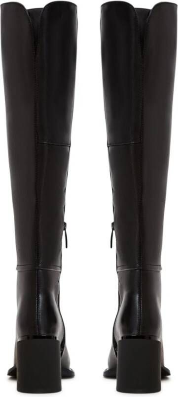 Cesare Gaspari Elegante leren enkellaarsjes Black Dames