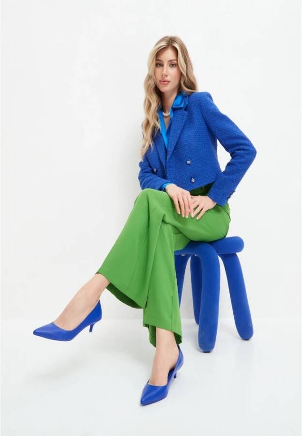 Cesare Gaspari Elegante Luxe Pumps Blauw Blue Dames