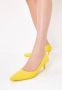 Cesare Gaspari Elegante Luxe Pumps Geel Yellow Dames - Thumbnail 5