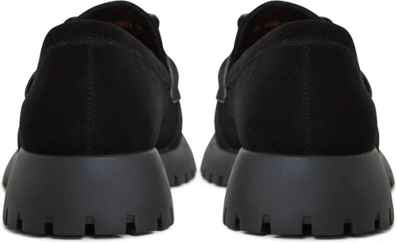 Cesare Gaspari Elegante Platform Loafers in Zwart Black Dames