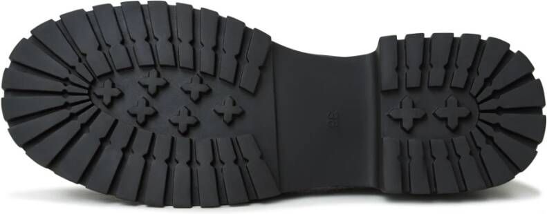Cesare Gaspari Elegante Platform Loafers in Zwart Black Dames