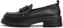 Cesare Gaspari Elegante Platform Loafers in Zwart Black Dames - Thumbnail 2