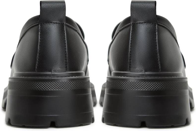 Cesare Gaspari Elegante Platform Loafers in Zwart Black Dames