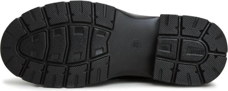 Cesare Gaspari Elegante Platform Loafers in Zwart Black Dames