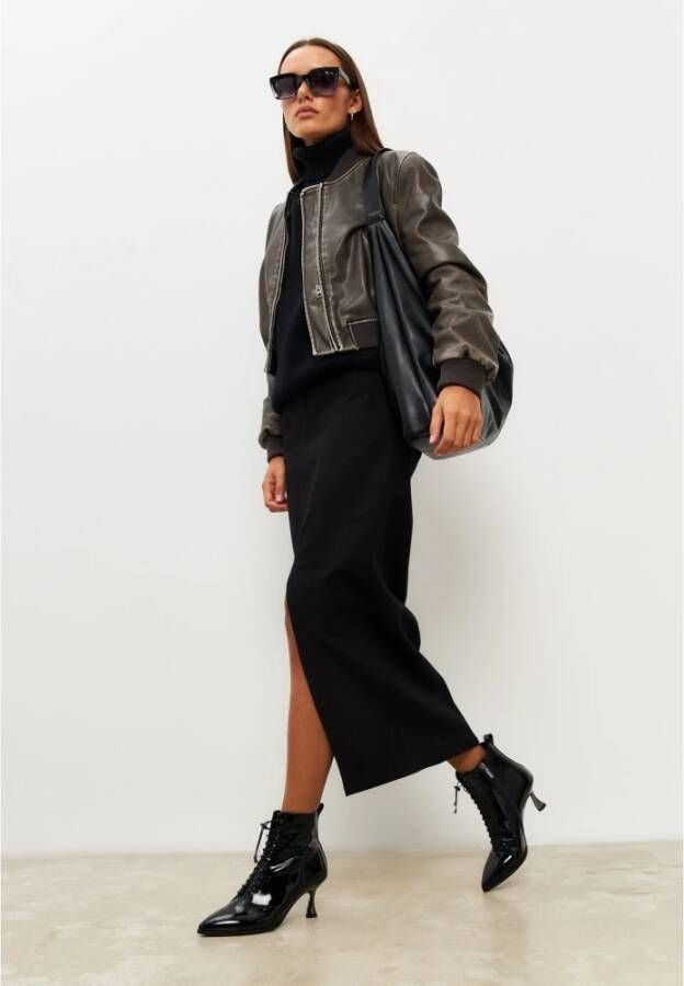 Cesare Gaspari Stiletto Klassieke Enkellaarzen Zwart Black Dames