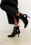 Cesare Gaspari Stiletto Klassieke Enkellaarzen Zwart Black Dames - Thumbnail 5