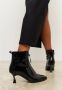 Cesare Gaspari Stiletto Klassieke Enkellaarzen Zwart Black Dames - Thumbnail 7