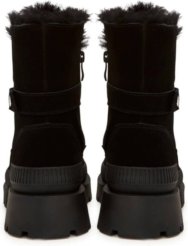Cesare Gaspari Elegante suède enkellaarzen Zwart Black Dames
