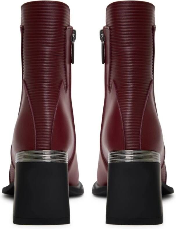 Cesare Gaspari Enkellaarsjes met blokhak Bordeaux Red Dames