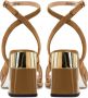 Cesare Gaspari Evelyn Blokhak Sandalen Beige Dames - Thumbnail 8
