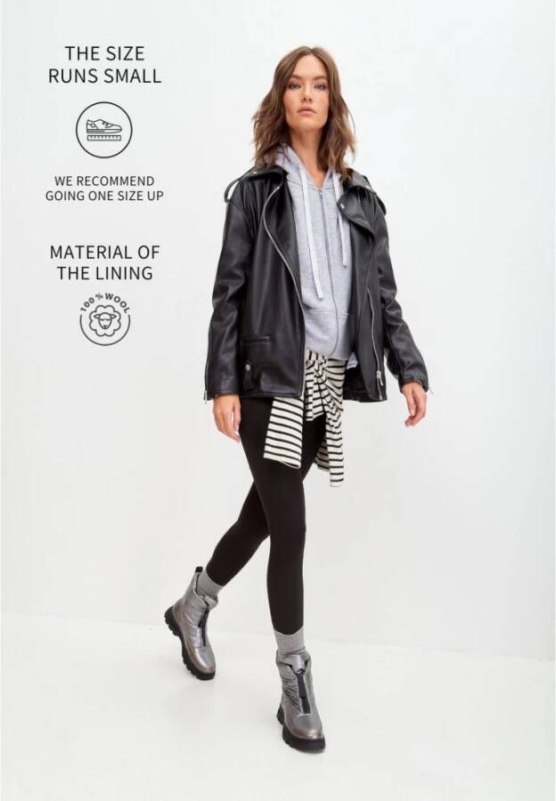 Cesare Gaspari Winterlaars Zilver Gray Dames