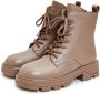 Cesare Gaspari Gezellige Veterschoenen Winter Enkellaarzen Brown Dames - Thumbnail 2