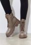 Cesare Gaspari Gezellige Veterschoenen Winter Enkellaarzen Brown Dames - Thumbnail 8