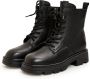 Cesare Gaspari Casual Veterschoenen Enkellaarsjes Zwart Black Dames - Thumbnail 2