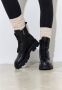 Cesare Gaspari Casual Veterschoenen Enkellaarsjes Zwart Black Dames - Thumbnail 9