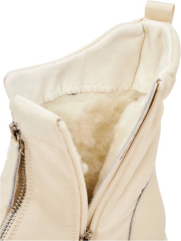 Cesare Gaspari Winter Warme Plateau Laarzen Ivoor Beige Dames