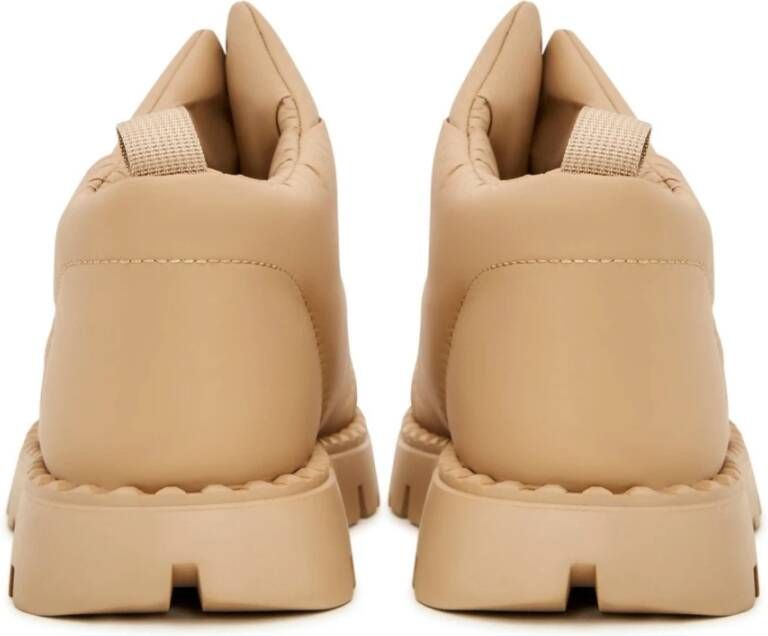 Cesare Gaspari Suède wolgevoerde winterlaarzen Beige Dames