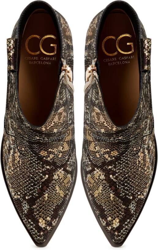 Cesare Gaspari Gouden Cowboy Laarzen Multicolor Dames