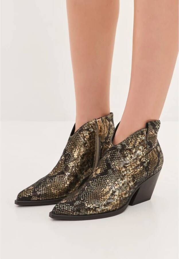 Cesare Gaspari Gouden Cowboy Laarzen Multicolor Dames