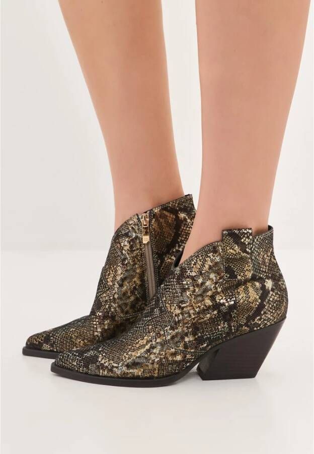 Cesare Gaspari Gouden Cowboy Laarzen Multicolor Dames