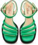 Cesare Gaspari Groene blokhak sandalen Green Dames - Thumbnail 4