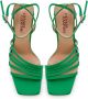 Cesare Gaspari Chunky Comfort Sandalen Groen Green Dames - Thumbnail 4