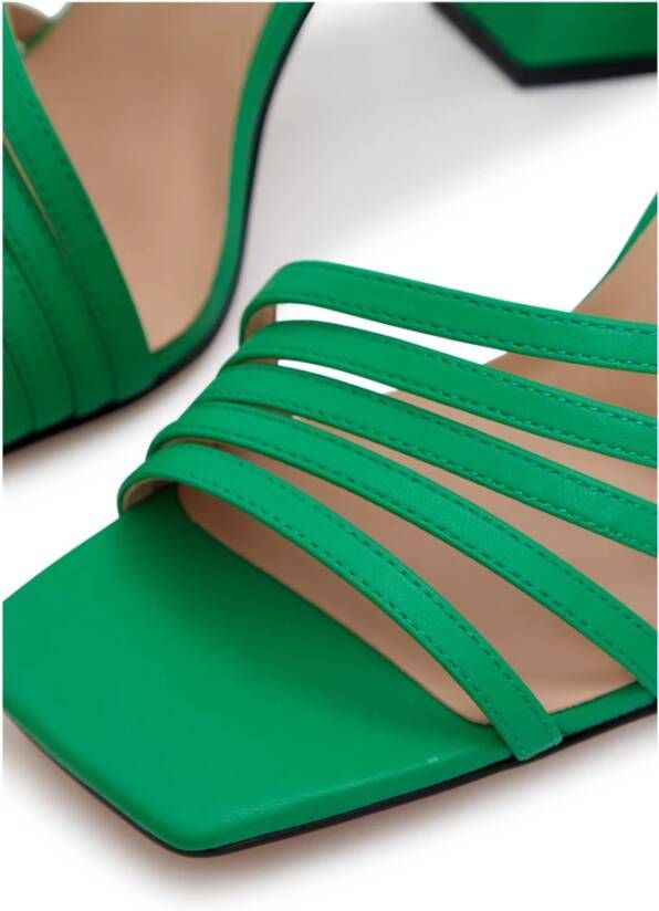 Cesare Gaspari Chunky Comfort Sandalen Groen Green Dames