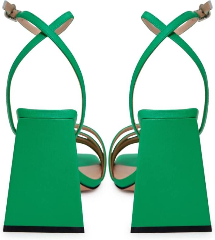 Cesare Gaspari Chunky Comfort Sandalen Groen Green Dames