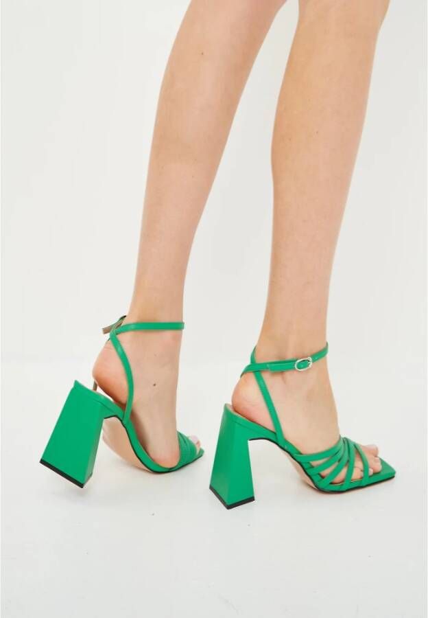 Cesare Gaspari Chunky Comfort Sandalen Groen Green Dames