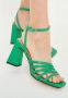 Cesare Gaspari Chunky Comfort Sandalen Groen Green Dames - Thumbnail 9