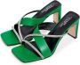 Cesare Gaspari Groene hoge hakken sandalen Green Dames - Thumbnail 3
