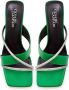 Cesare Gaspari Groene hoge hakken sandalen Green Dames - Thumbnail 7