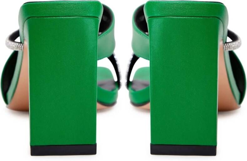 Cesare Gaspari Groene hoge hakken sandalen Green Dames