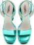 Cesare Gaspari Groene hooggehakte elegante sandalen Green Dames - Thumbnail 4