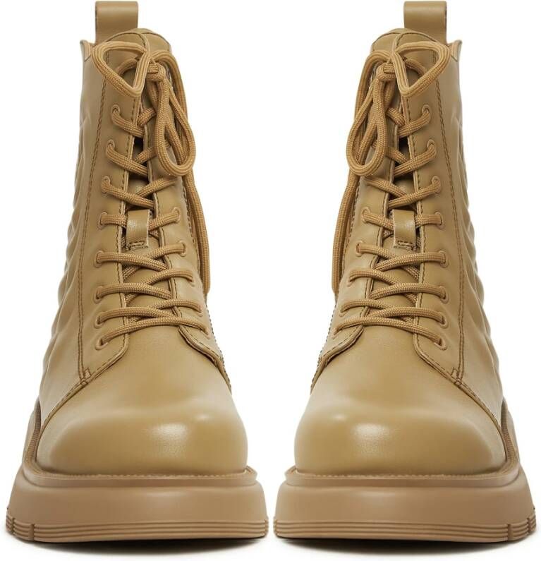Cesare Gaspari Groene Platform Enkellaarzen Green Dames