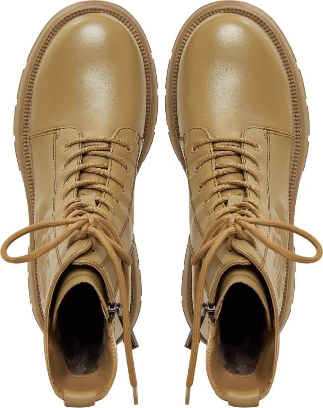 Cesare Gaspari Groene Platform Enkellaarzen Green Dames