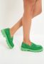 Cesare Gaspari Instap Suède Loafers Groen Green Dames - Thumbnail 6