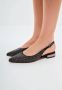 Cesare Gaspari Jewel Slingback Ballet Pumps Black Dames - Thumbnail 8