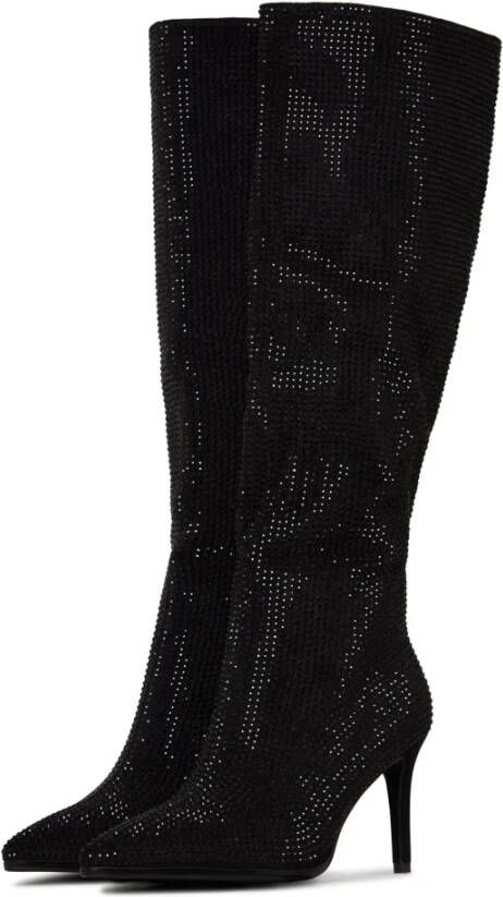 Cesare Gaspari Jewel Stiletto Kniehoge Laarzen Black Dames
