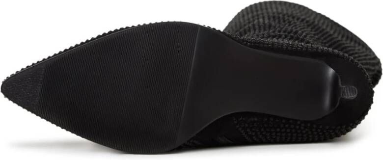 Cesare Gaspari Jewel Stiletto Kniehoge Laarzen Black Dames