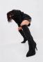 Cesare Gaspari Jewel Stiletto Kniehoge Laarzen Black Dames - Thumbnail 4